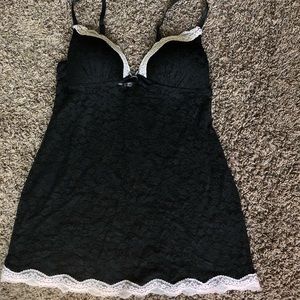 Black & Pink Lace Lingerie - Medium